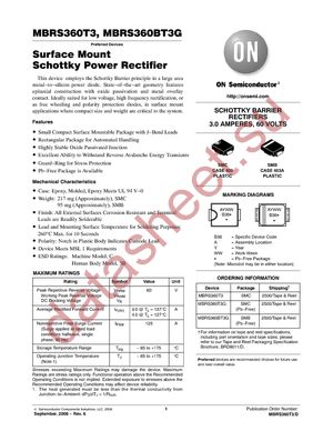 MBRS360T3G datasheet  